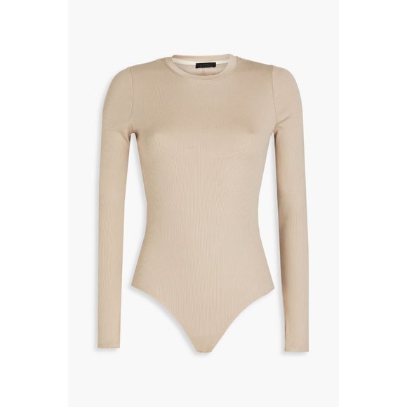 NWT The Range Revolve neutral beige cutout back ribbed bodysuit - Picture 8 of 11